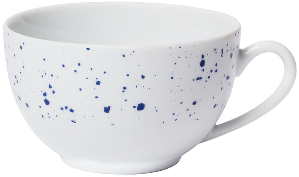 filiżanka do kawy Mixor z kropkami; 220ml, 9.5x5.5 cm (ØxW); biały/niebieski; okrągły; 6 sztuka / opakowanie