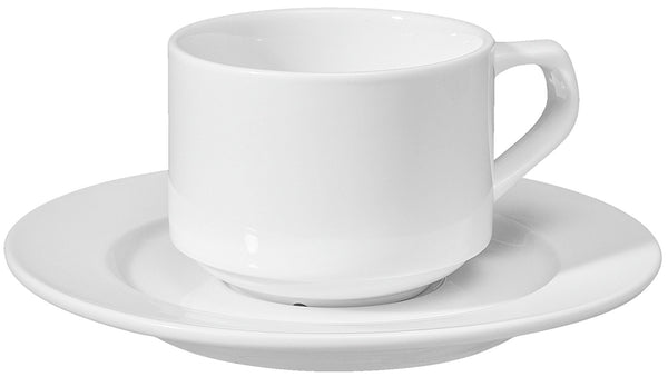 filiżanka do kawy Base; 200ml, 8x6 cm (ØxW); biały; okrągły; 6 sztuka / opakowanie