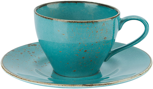 filiżanka do kawy Palana; 240ml, 9.3x6.8 cm (ØxW); turkusowy; 6 sztuka / opakowanie