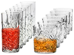 zestaw szklanek Timeless 12 częściowy; 355ml, 8.6x9.6 cm (ØxW); transparentny
