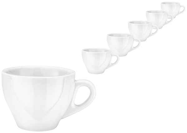 filiżanka do kawy Joy; 230ml, 9x7 cm (ØxW); biały; okrągły; 6 sztuka / opakowanie
