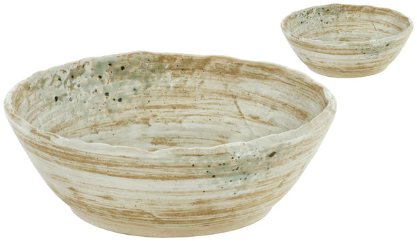 miska Taoqi okrągła; 650ml, 18x5.5 cm (ØxW); brązowy/szary; 2 sztuka / opakowanie