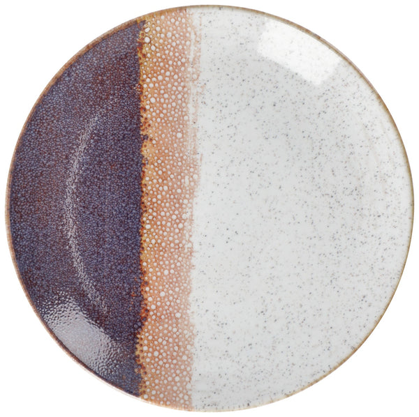 Teller flach Piazza; 24.5 cm (Ø); beżowy/morela/śliwka; okrągły; 6 sztuka / opakowanie