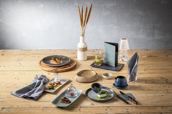 talerz płaski Raja; 22.5 cm (Ø); niebieski; okrągły; 6 sztuka / opakowanie