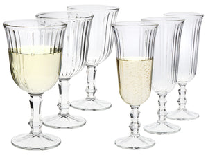 zestaw kieliszków na nóżkach Nostalgie 12-cz.; 240ml, 8x15.5 cm (ØxW); transparentny