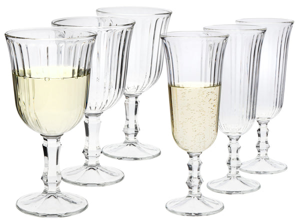 zestaw kieliszków na nóżkach Nostalgie 12-cz.; 240ml, 8x15.5 cm (ØxW); transparentny