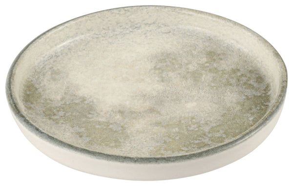talerz płaski Selene z rantem; 27x2.4 cm (ØxW); szary/biały; okrągły; 6 sztuka / opakowanie