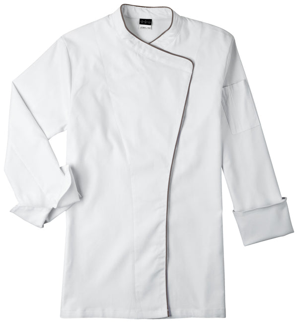 bluza kucharska damska Delight; Kleidergröße 48; biały/taupe