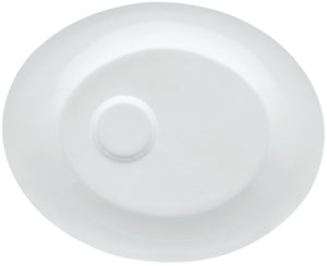 spodek uniwersalny Pallais; 23.5x19 cm (DxS); biały; owalny; 6 sztuka / opakowanie