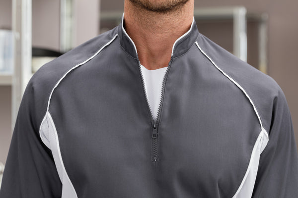 bluza kucharska męska Joker; Kleidergröße 62; grafit/biały