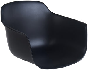 siedzisko Emeo z podłokietnikami; 58x50x40.5 cm (SxGxW); czarny; 2 sztuka / opakowanie