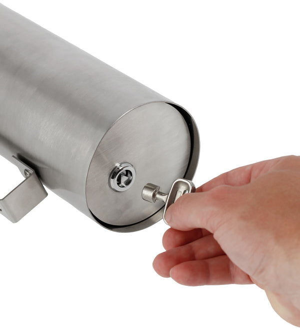 Wandaschenbecher Contur; 8.9x40 cm (ØxW); srebro