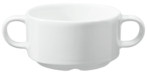 bulionówka Melbourne; 330ml, 10.5x5.7 cm (ØxW); biały; okrągły; 6 sztuka / opakowanie