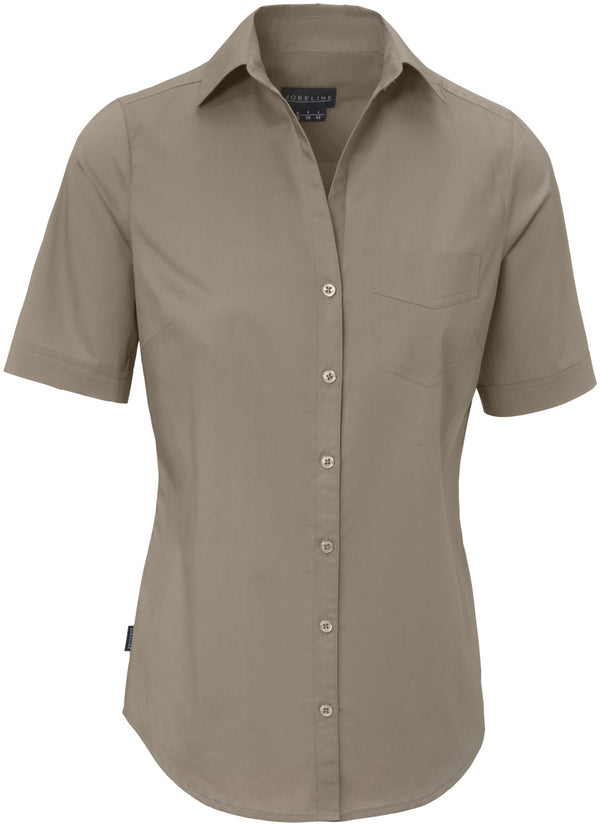 bluzka damska Kim krótki rękaw; Kleidergröße 42; taupe