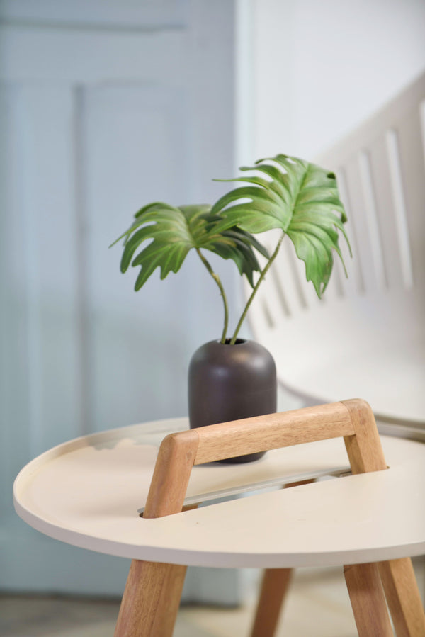 stolik kawowy Gimani okrągły; 50x53 cm (ØxW); ecru; okrągły