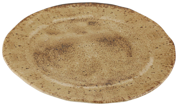 talerz płaski Natura; 28.5x2.35 cm (ØxW); jasny brązowy/ciemny brąz; okrągły; 6 sztuka / opakowanie
