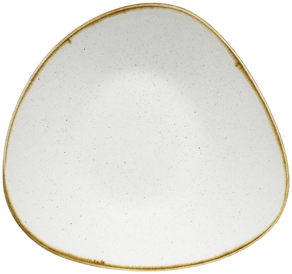 Schale Stonecast Barley White dreieckig; 410ml, 21x21x15.8 cm (DxSxW); biały/brązowy; trójkątny; 12 sztuka / opakowanie