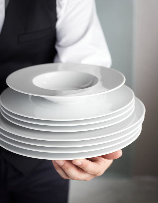 talerz płaski Noon; 27 cm (Ø); biały; okrągły; 6 sztuka / opakowanie