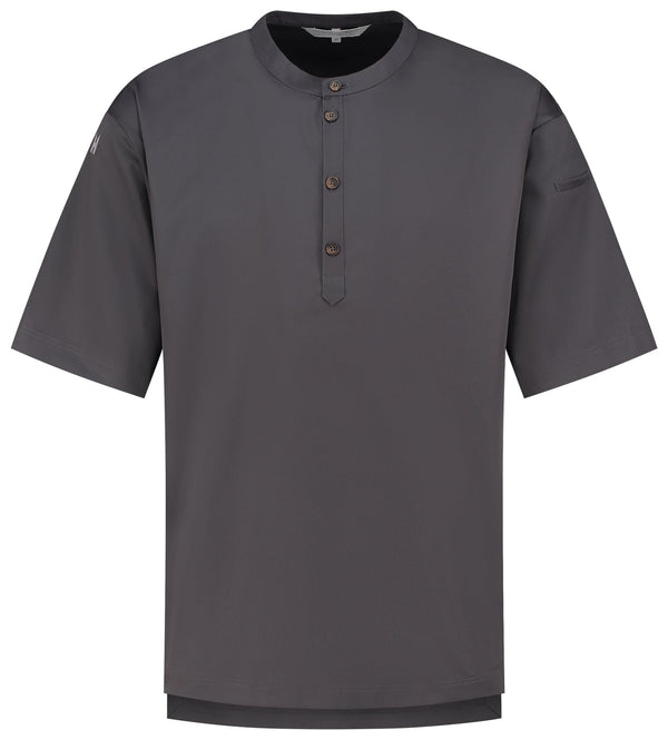 Kochshirt Gorgio; Kleidergröße S; ciemny szary