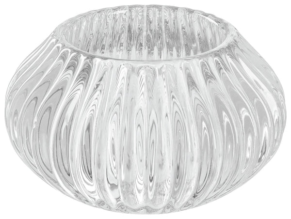 świecznik na tealight  Aarani; 11x6.5 cm (ØxW); transparentny; 2 sztuka / opakowanie