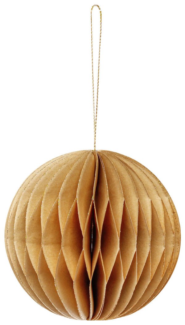 zawieszka dekoracyjna kula Honoka; 8 cm (Ø); złoto; 6 sztuka / opakowanie