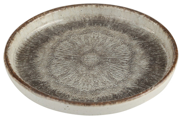 talerz płaski Iris z wysokim rantem; 30x2.15 cm (ØxW); szary/brązowy; okrągły; 6 sztuka / opakowanie
