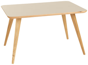 stolik kawowy Duneo 80x55x45, piaskowy; 80x55x45 cm (DxSxW); Platte piasek, stelaż dąb/naturalny; prostokątny