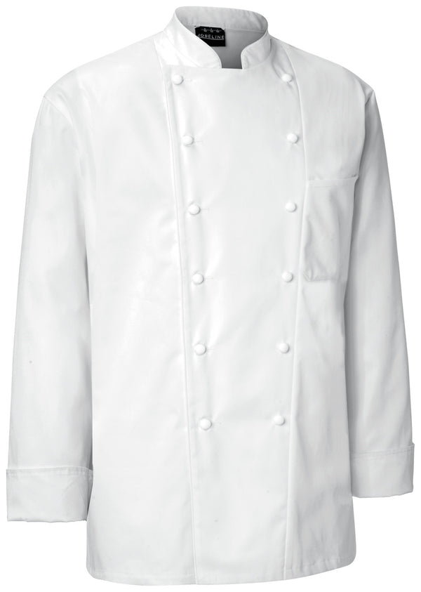 bluza kucharska męska Premium Chef guziki materiałowe długi rękaw; Kleidergröße 64; biały