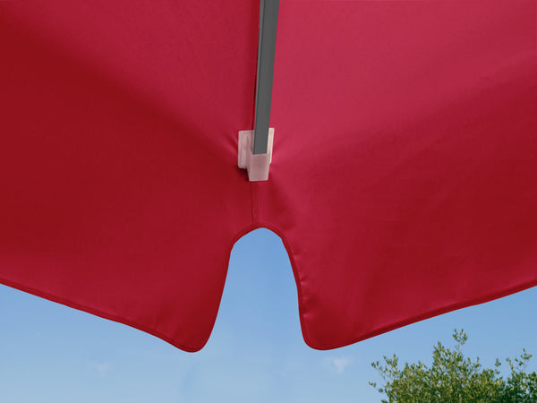 parasol profesjonalny duży Esparto stelaż antracyt; 350x350x370 cm (DxSxW); burgund; kwadrat