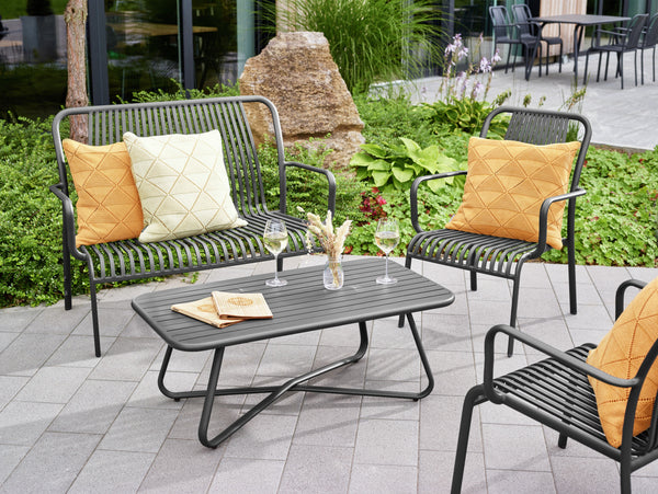 stolik kawowy Bevera; 100x53x38 cm (DxSxW); antracyt; prostokątny