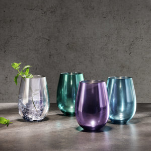 Universalglas Aluna; 500ml, 8.2x12.3 cm (ØxW); fioletowy; 6 sztuka / opakowanie