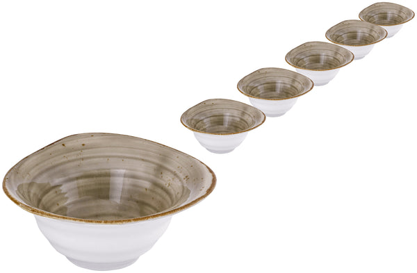 miska Nebro organiczna; 480ml, 17x6.5 cm (ØxW); szary; 6 sztuka / opakowanie