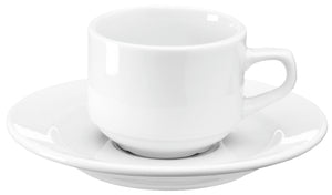 spodek do filiżanki do espresso Straßburg; 12 cm (Ø); biały; okrągły; 6 sztuka / opakowanie