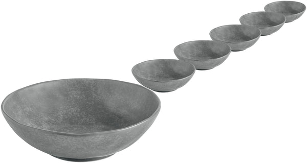 miska Arona okrągła; 700ml, 18x5 cm (ØxW); antracyt; okrągły; 6 sztuka / opakowanie