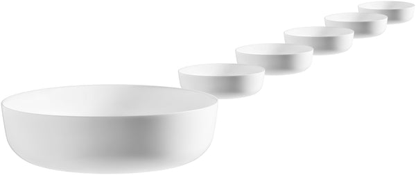 miska Ashley okrągła; 2800ml, 26x6.9 cm (ØxW); biały; okrągły; 6 sztuka / opakowanie