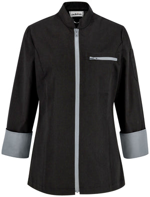 bluza kucharska damska Lorenzo; Kleidergröße 34; czarny