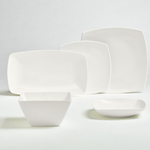 półmisek Quadrati prostokątny; 27x16 cm (DxS); biel kremowa; prostokątny; 6 sztuka / opakowanie