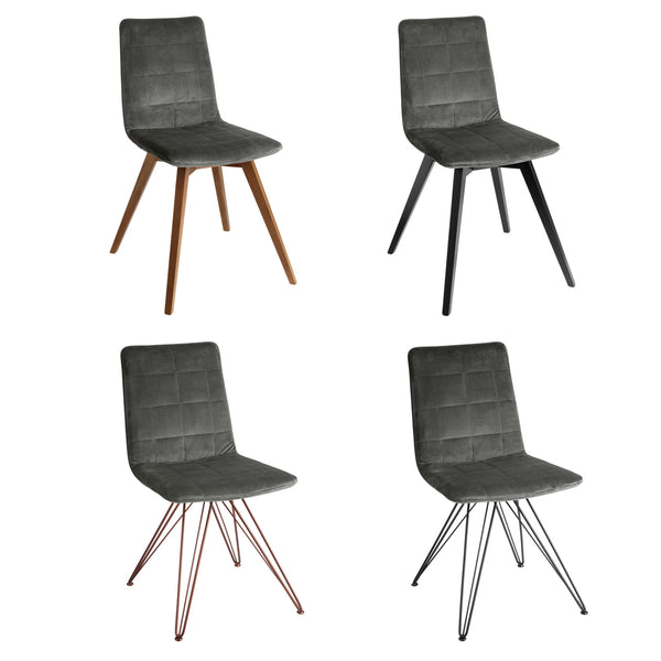 siedzisko Milaria aksamit; 60x48x46 cm (SxGxW); taupe; 2 sztuka / opakowanie