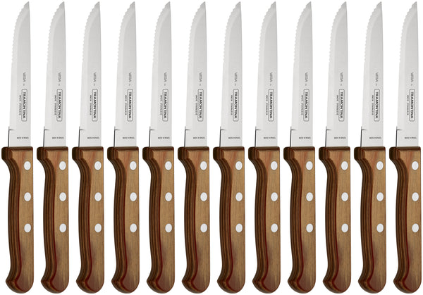 nóż do pizzy/steka Picanha; 23.5 cm (D); jasny brązowy; 12 sztuka / opakowanie