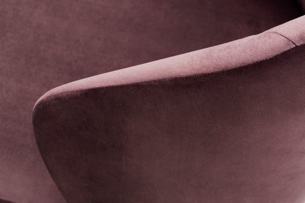 krzesło Ambrosia; 54x59x82 cm (SxGxW); siedzisko fioletowy, stelaż czarny