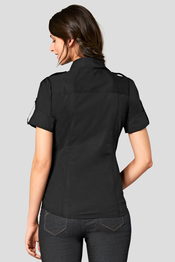 bluzka damska Kate krótki rękaw; Kleidergröße 48; czarny