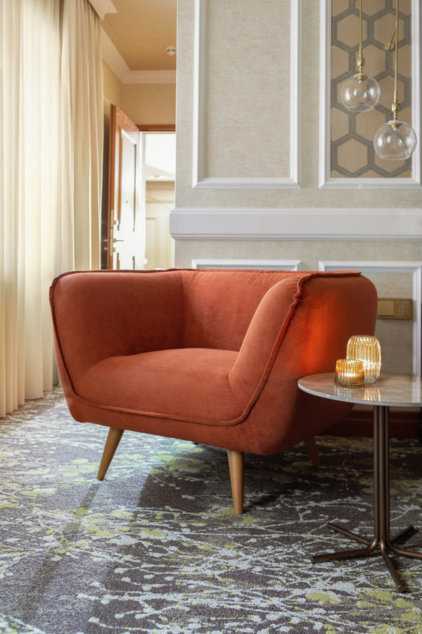 Stolik boczny Alba; 50x50 cm (WxØ); Platte marmurkowy/biały