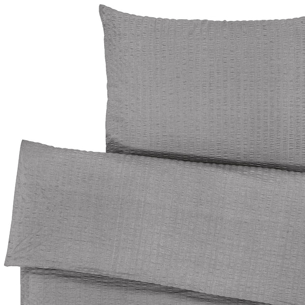 pościel Mallorca zakładka hotelowa; 155x220 cm (SxD), 80x80 cm (DxS); szary