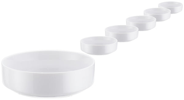 miska do sałatek Ronda; 200ml, 12x4.2 cm (ØxW); biały; okrągły; 6 sztuka / opakowanie