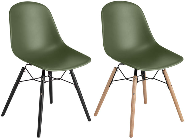 siedzisko Emeo bez podłokietnika; 45x50x42 cm (SxGxW); oliwka; 2 sztuka / opakowanie