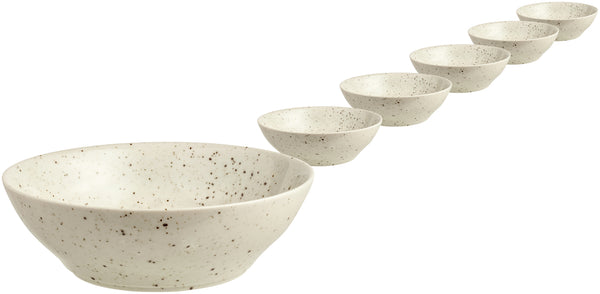 miska Alessia okrągła; 800ml, 18.5x5.8 cm (ØxW); beżowy; okrągły; 6 sztuka / opakowanie