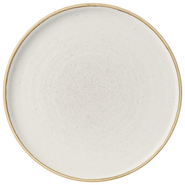 talerz okrągły Stonecast Barley White z podniesioną krawędzią; 21x2 cm (ØxW); biały/brązowy; okrągły; 6 sztuka / opakowanie