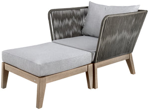 taboret Ventura; 60x60x37.5 cm (SxDxW); siedzisko jasny szary, stelaż brązowy; kwadrat