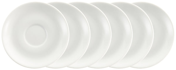 spodek do filiżanki do kawy Joy; 14 cm (Ø); biały; okrągły; 6 sztuka / opakowanie