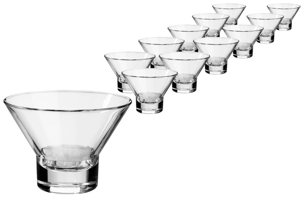 pucharek do lodów Ypsilon; 380ml, 12.9x8.5 cm (ØxW); transparentny; okrągły; 12 sztuka / opakowanie